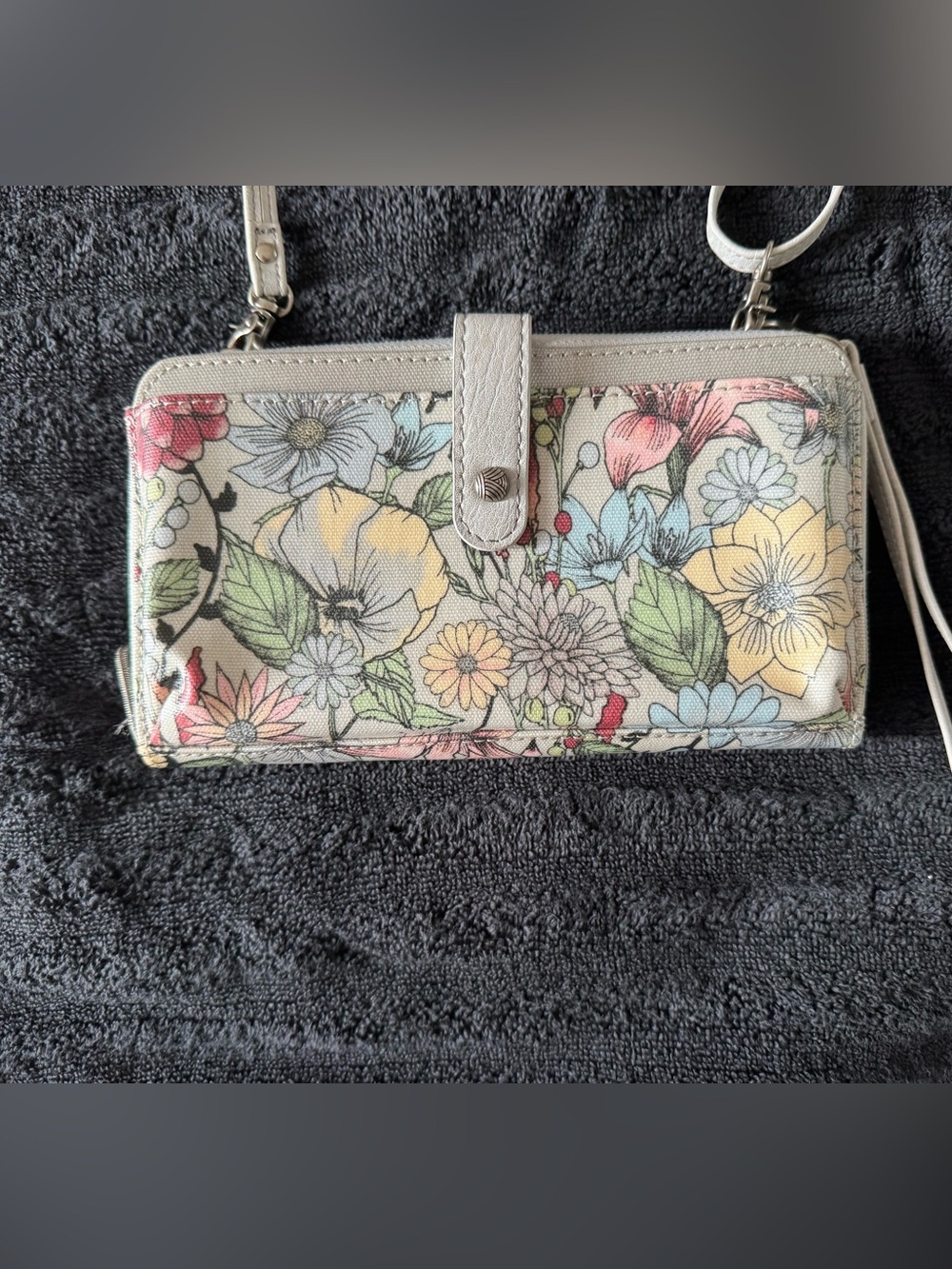 Sakroots Floral Print Crossbody Wallet/Wristlet - Picture 10 of 15